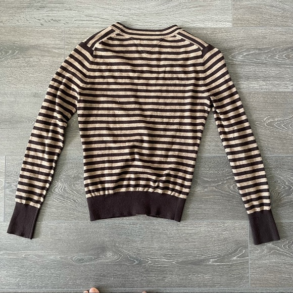 Tommy Hilfiger Brown Striped Cardigan - Picture 2 of 3